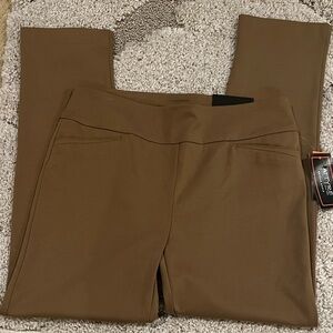 Attyre Women's Straight Leg Pants - Tan, NWT, 10